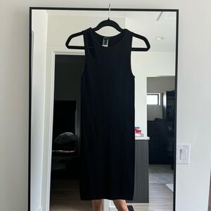 Black Bodycon Shoulder Cut Out Dress
